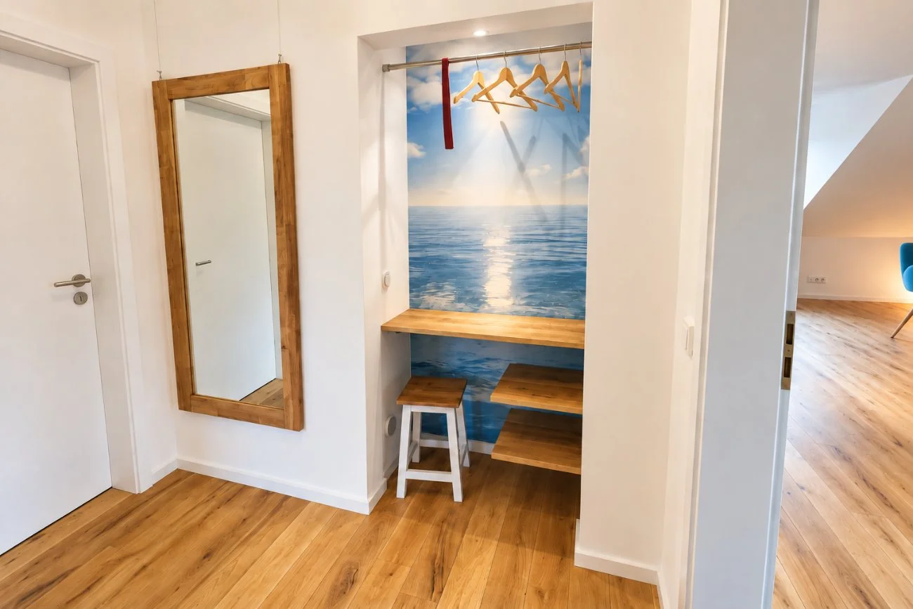 Garderobe im Eingangsbereich